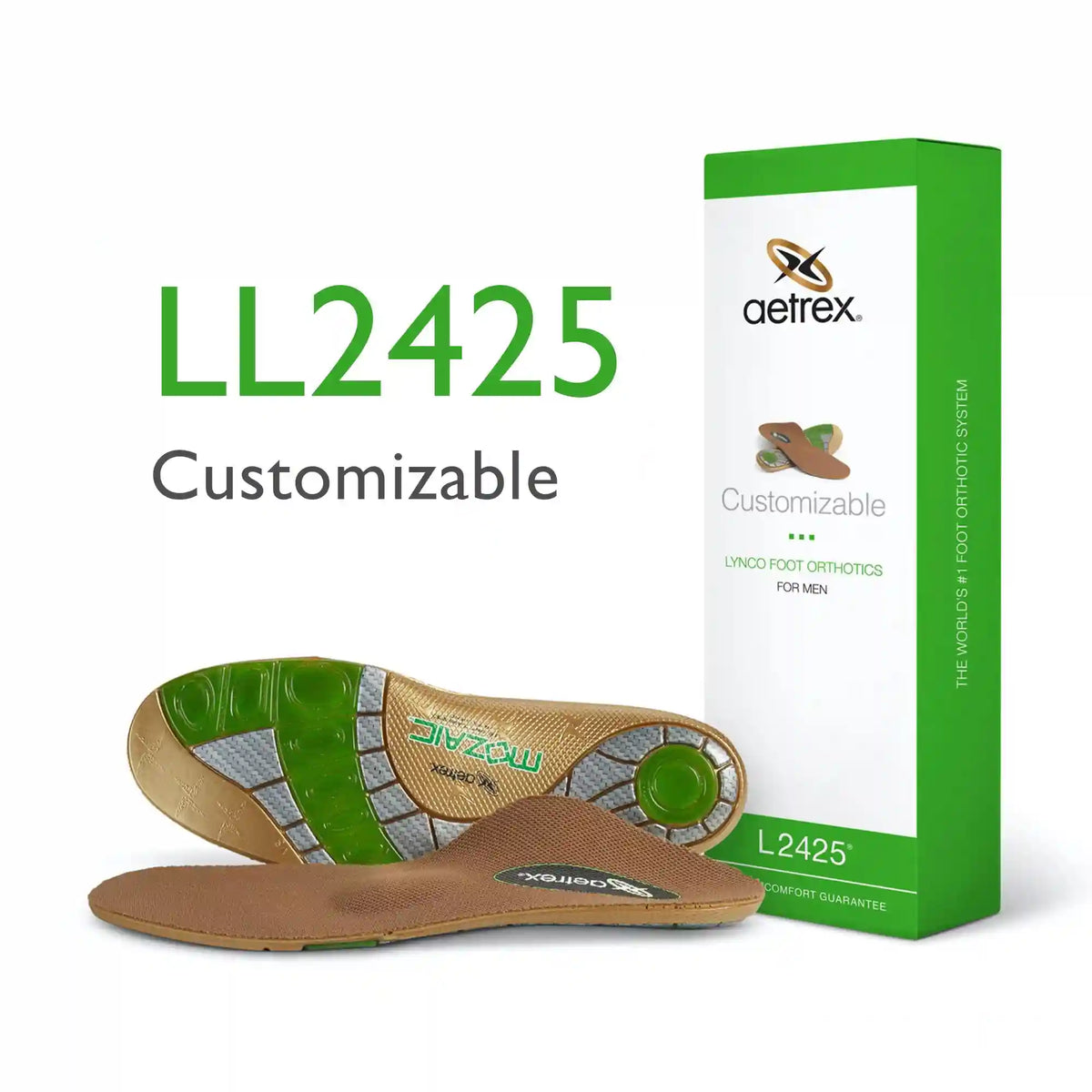 First Generation Men's Customizable Posted Orthotics W/ Metatarsal Support