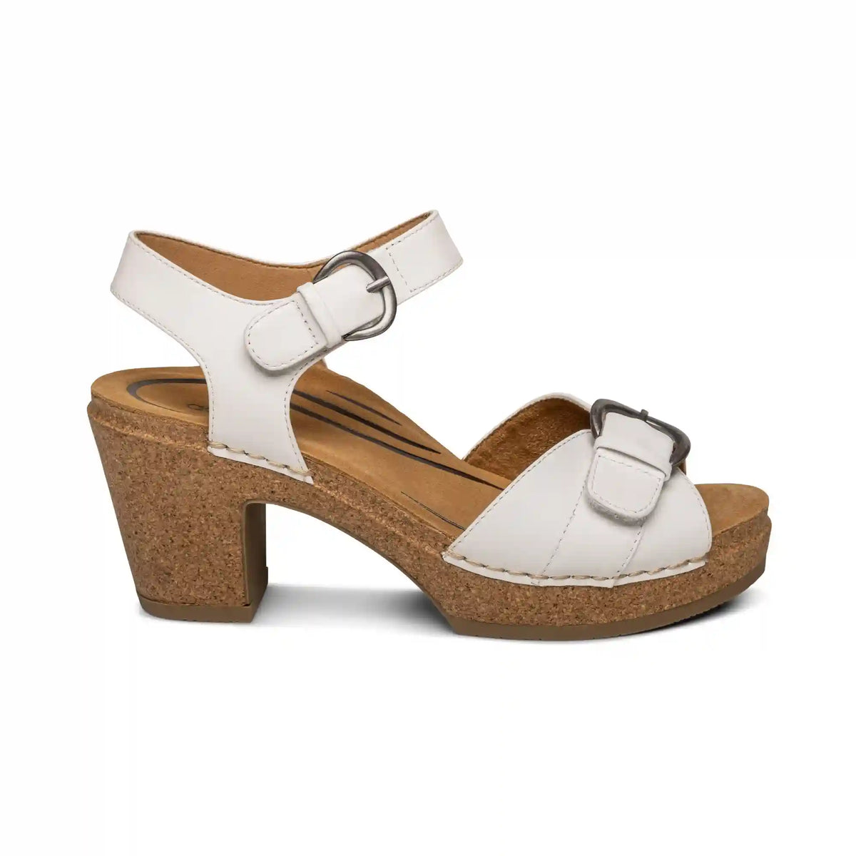 Tory Open Toe Heels - White