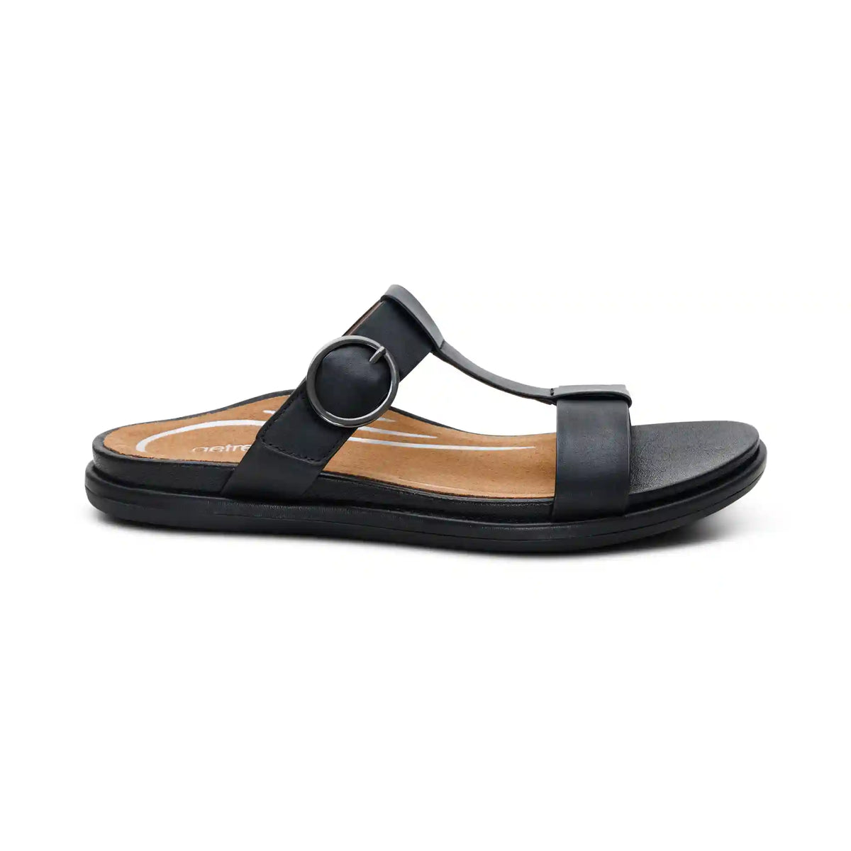 Blaire Adjustable Slide Sandal - Black