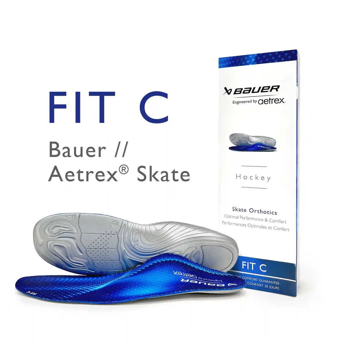 Bauer Aetrex Skate Orthotics W/ Metatarsal Support