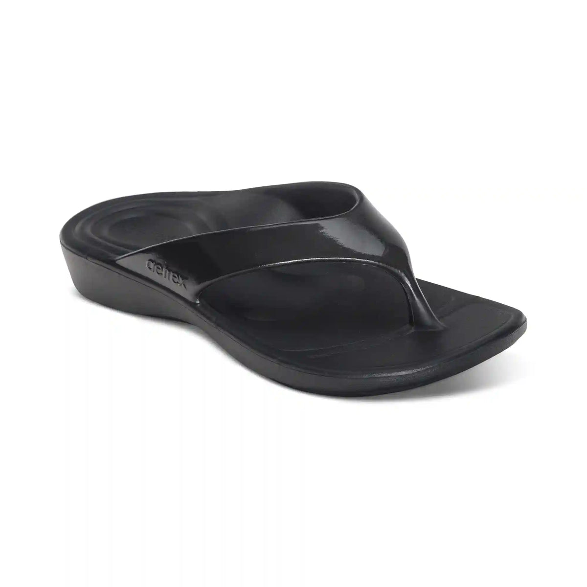Maui Orthotic Women's Flips - Black Gloss